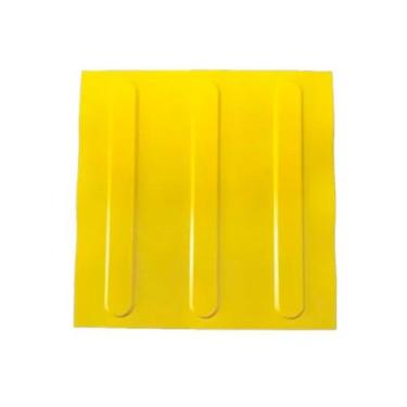 Imagem de Piso Tátil 10 Unidades 25 X 25 Direcional Amarelo Pvc - Wrs