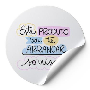 Imagem de 120 Etiquetas Adesivas Redondas Este Produto Vai Te Arrancar Sorrisos 