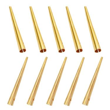 Imagem de Lord of Battles Conjunto de 10 pontas de renda ideais de substituição medieval de latão sólido para roupas medievais e gambesons, Latão, Standard