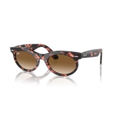 Imagem de Óculos de Sol Ray-Ban Wayfarer Oval 0RB2242 133451 Tam 53 / Rosa - Lentes Marrom Gradiente