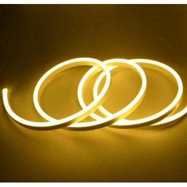 Imagem de Fita Neon Led Branco Quente 20 Metros 12w/m Com Conector 127v - Bella 
