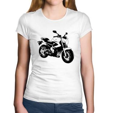 Imagem de Baby Look Algodão Moto XJ6 N Art - Foca na Moda, Branco, GGG