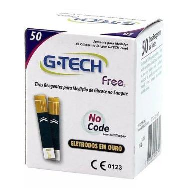 Imagem de Tiras De Glicemia Free Com 50 Tiras Reagentes - G-Tech