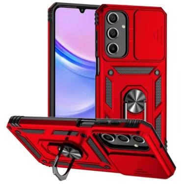 Imagem de Tothedu Capa para Galaxy A16 5G, capa para Samsung A16 SM-A166B com capa deslizante para câmera, anel giratório de 360° integrado com suporte magnético à prova de choque para Samsung Galaxy A16