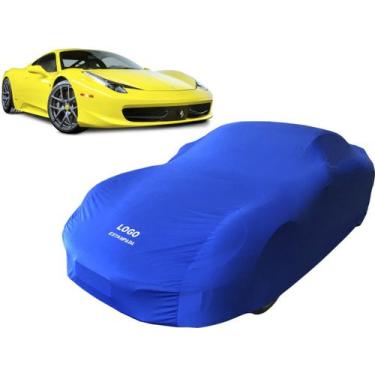 Imagem de Capa Automotiva Em Tecido Para Ferrari 458 Itália - Mz, Azul