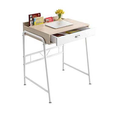 Imagem de Mesa de computador multifuncional, suporte estável de aço carbono, mesa para laptop doméstico com gaveta de grande capacidade, moderna e minimalista para quarto, economiza espaço, estações de trabalho