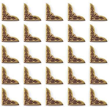 Imagem de IFAMIO 60 Peças De Protetores Canto Metal Para Livros, Estilo Vintage, Scrapbooking, Capas Decorativas Antigas Scrapbook, Cardápios, Álbuns, Cadernos E Pastas