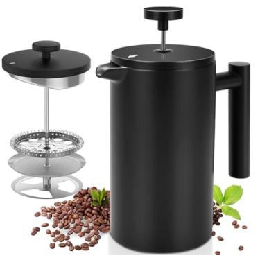 Imagem de 800ml, Prensa Francesa, Cafeteira Francesa, Prensas Francesas, Cafeteira Prensa Francesa, Cafeteira Francesa Prensa, Prensa Francesa Inox, French Press