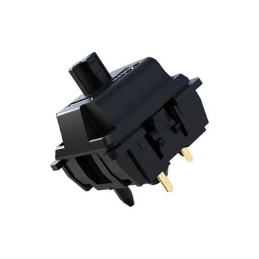Imagem de Interruptores de teclado pré-lubrificados GATERON Oil King V2, interruptores lineares pretos de 5 pinos 55gf compatíveis com teclado mecânico MX DIY (90 peças, preto)