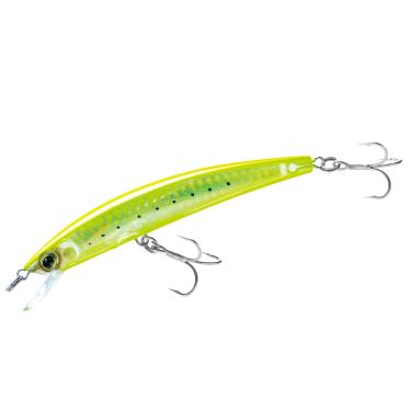 Imagem de Yo-Zuri Isca flutuante de cristal 3D Minnow, prata verde-limão, 13 cm