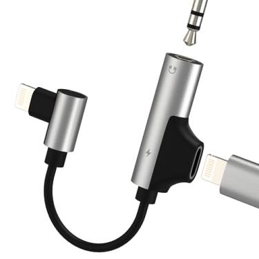 Imagem de Adaptador Lightning para conector de fone de ouvido de 3,5 mm (2 em 1) para iPhone 14 13 Pro Max, divisor de cabo de carregador de áudio AUX para Apple MFI conector certificado para iPad, dongle