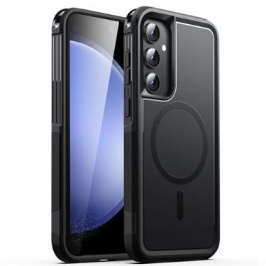 Imagem de JETech Capa para Samsung Galaxy S23 FE 6,4 Polegadas, Compatível com Acessórios MagSafe, Case Capinha Estojo Magnética de Proteção Reforçada Resistente de Camada Dupla à Prova de Choque (Preto)