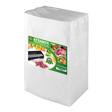 Imagem de ATSAMFR Selador a vácuo de 200 litros, 29 x 40,6 cm, sacos de economia de alimentos sem BPA, resistente, ótimo para armazenamento a vácuo ou cozimento sous vide