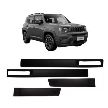 Imagem de Jogo Friso Lateral Renegade 2022 em diante Original Preto Fosco - TOPM