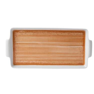 Imagem de Bandeja Com Alça 27cm Porcelana Schmidt - Dec. Esfera Mostarda 2417, 2