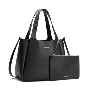 Imagem de Generic Bolsa De Couro Feminina, Ombro Feminina Com Alça Superior, Trabalho, Para Viagem E Escritório, Preta