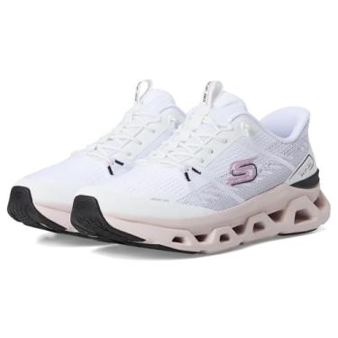 Imagem de Skechers Gowalk – Tênis de caminhada masculino atlético com, Wbpk=branco/preto/rosa, 40