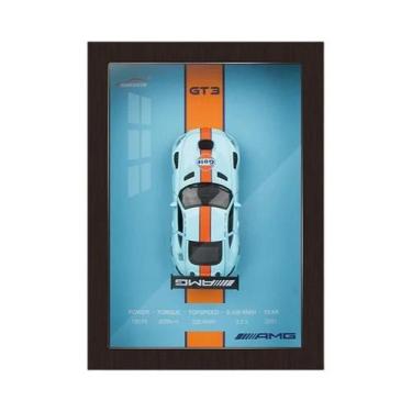 Imagem de Modelo De Carro De Corrida Em Metal Liga Escala 1/32 Com Moldura 3D De