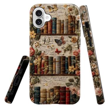 Imagem de heindiy Compatível com iPhone 16 Plus, capa brilhante, proteção total, à prova de choque, anti-arranhões, capa de TPU, capas para homem mulher - estante antiga