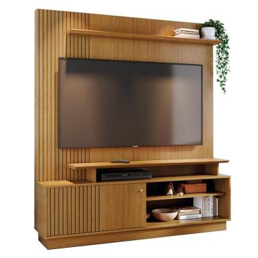 Imagem de Estante Home Theater Ares Cumaru Para Tv Até 65” - Madetec Cumaru