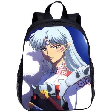 Imagem de Mochila escolar Inuyashas Anime School Bag 24x12x33cm Poliéster