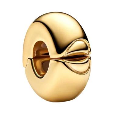 Imagem de Pulseira De Charms Feminina Em Prata 925 Banho De Ouro Com Coelho, Cru