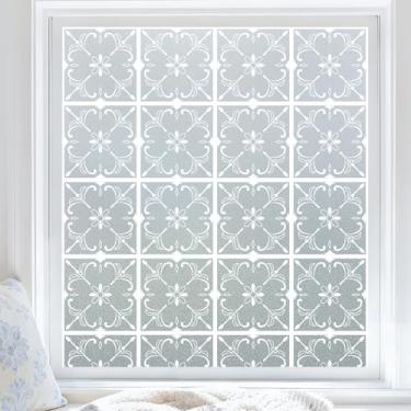 Imagem de Coavas Película decorativa de privacidade para janela de vidro fosco, branca, 43 x 192 cm