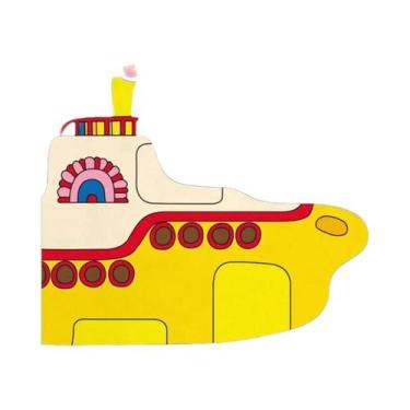 Imagem de Pintura Em Tela Com Desenho Dos Beatles Em Um Submarino, Decoração Par