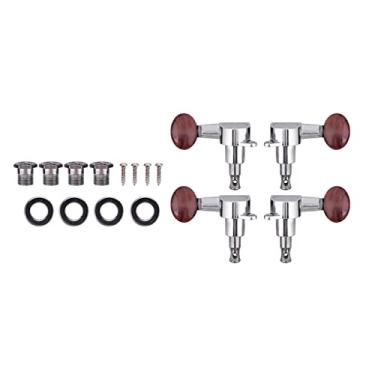 Imagem de Generic Travamento Com Parafusos de Fixação, Cravelhas, Afinadores, para Ukulele Guitarra de 4 Cordas