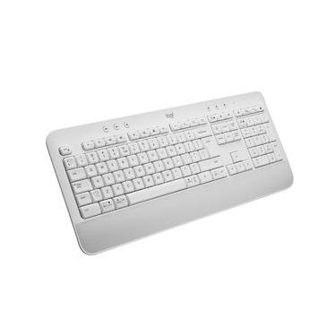 Imagem de Teclado sem Fio Logitech Signature K650 com Teclado Númerico, Bluetooth, Receptor USB e Layout US - Branco