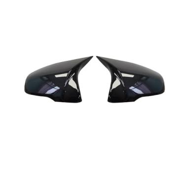 Imagem de Compatível com BMW X1 F48 X2 F39 Z4 G29 2GT F45 F46 F52 F40 Toyota Supra 2pcs preto brilhante asa lateral modificada tampa do espelho retrovisor(Bright black)
