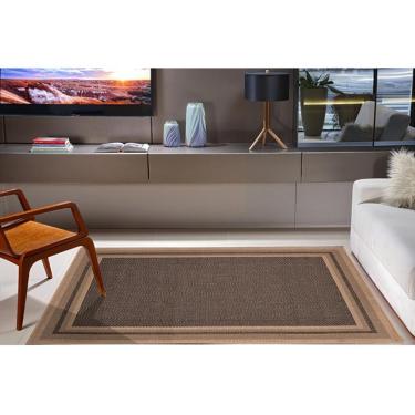 Imagem de Tapete Sala Econature Moldura 2,00x2,50 Bege Chumbo 77