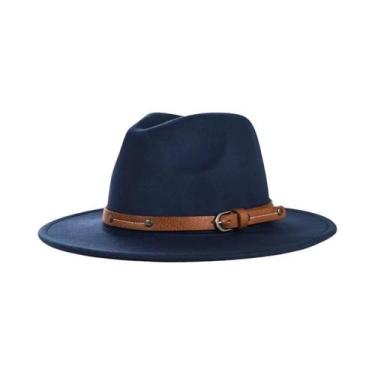 Imagem de Chapéu Fedora De Lã Feminino E Masculino Para Inverno E Outono, Aba Re