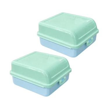 Imagem de Sanduicheira Porta Sanduiche Lancheira Infantil Grande 1,3lt Marmita D