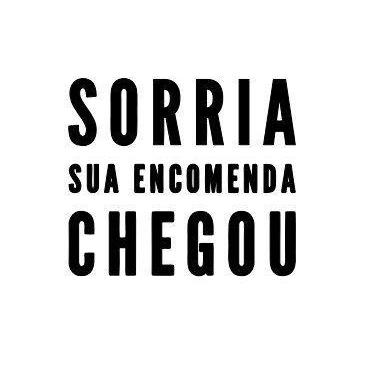 Imagem de Carimbo Artesanal Sorria sua Encomenda Chegou - G - 6,0x5,2cm - Cod.RI