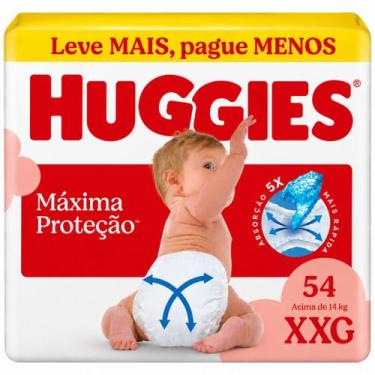 Imagem de Fralda Descartavel Huggies Maxima Proteção XXG - 14 - 17kg