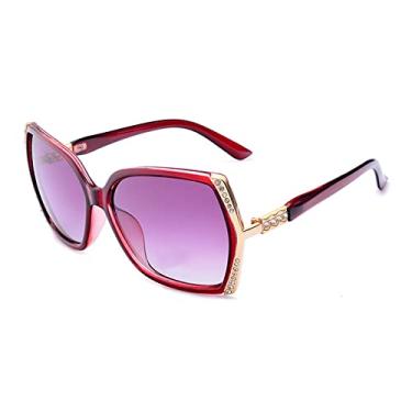 Imagem de Óculos de sol polarizados superdimensionados femininos uv400 óculos de sol de direção gradiente óculos de sol com caixa, 4, china