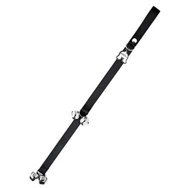 Imagem de Mighty Paw Sinos sinos, campainhas para cães de qualidade premium, sinos para adestramento doméstico para treinamento de penico (preto)