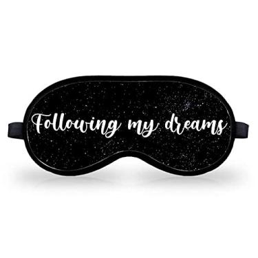 Imagem de Cine Couple Máscara de Dormir Tapa Olhos Preta 20 x 9 cm Algodão/Poliéster