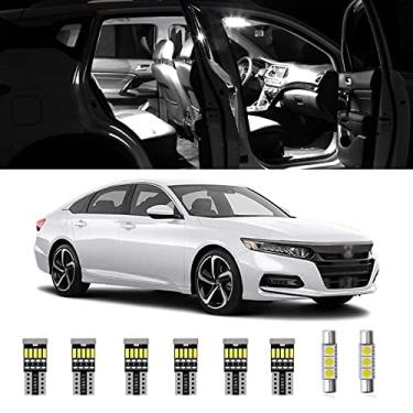 Imagem de AWALITED 14 peças Accord Interior Luzes LED Kit Super Brilhante Mapa Dome Lâmpadas para Honda Accord 2013-2021 Todos os Modelos