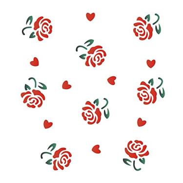 Imagem de Stencil de Acetato para Pintura OPA Simples 15 x 20 cm - 1008 Estamparia Rosas