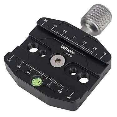 Imagem de Braçadeira de liberação rápida de 70 mm compatível com placa estilo Arca Swiss para tripé Ballhead assento universal de troca rápida, cabeça de monopé, placa de liberação rápida de tripé