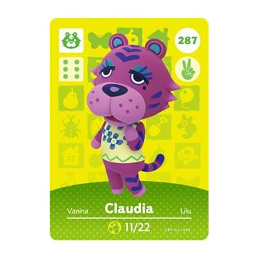 Imagem de Claudia - Cartão Amiibo Nintendo Animal Crossing Happy Home Designer - 287
