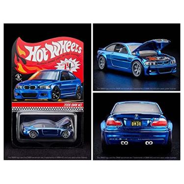 Imagem de Hot Wheels Colecionadores Blue Chip Beast: RLC Exclusivo 2006 BMW M3 + capa protetora