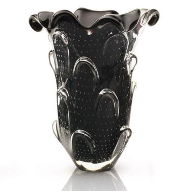 Imagem de Vaso Em Cristal Murano Preto - São Marcos 37Cm