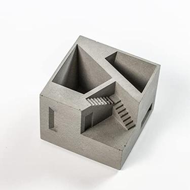 Imagem de Moldes de silicone para vasos de flores de concreto, design de construção industrial, moldes de plantas suculentas, moldes de argila de cimento, decoração de mesa de escritório em casa