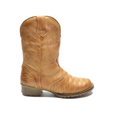 Imagem de Bota Texana Masculina Country Com Forro em Couro e Palmilha Gel (br_footwear_size_system, adult, numeric, numeric_40)