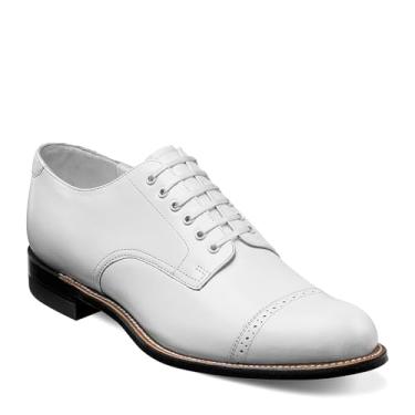 Imagem de Stacy Adams Sapato Oxford masculino Madison, Branco - 12, 10.5