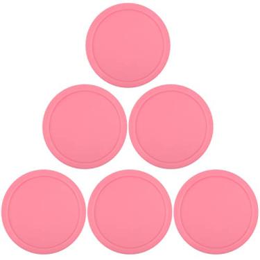 Imagem de ONE250 3 1/4 polegadas Air Hockey Pucks, tamanho completo Goal Packs Acessórios de substituição para Tabelas de Jogo (6 peças), rosa, 6 Pcs