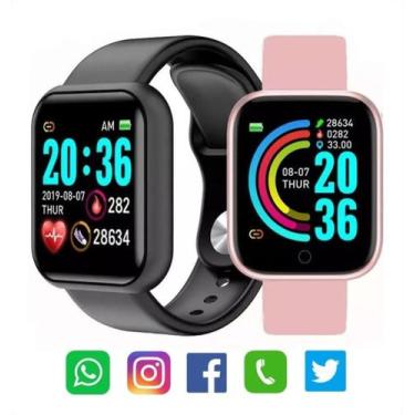 Imagem de Smartwatch Relógio Inteligente D20 Y68 Unissex com Bluetooth  - RoHS